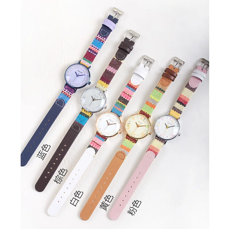 Bohemia Tweed Drama Julius Women's Watch Japan Quartz Hours Clock Fine Fashion Dress Leather Bracelet Girl Birthday Gift Box 924 |