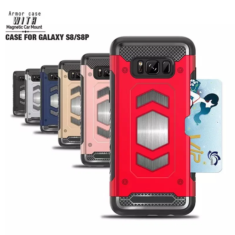 Сверхмощный автомобиль Магнит Чехол-книжка для Samsung Galaxy S8 S9 S10 A6 A8 плюс 2018 A5 A7 J3 J5 J7