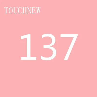 137 TOUCHNEW, 168 цветов, одиночные художественные маркеры, кисть, эскиз, на спиртовой основе, маркеры, двойная головка, манга, ручки для рисования, товары для рукоделия - Цвет: 137