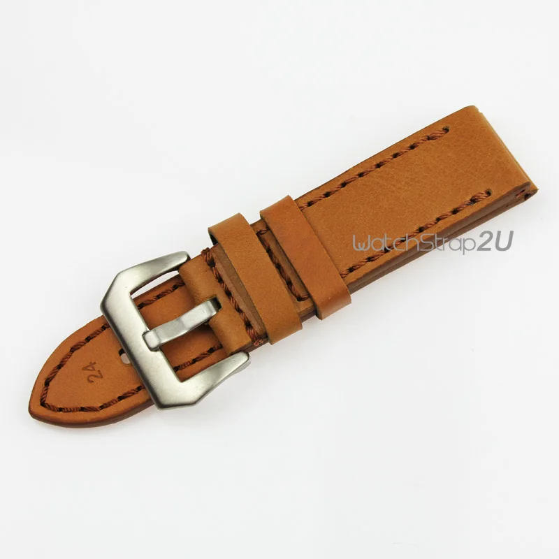 Широкий ремешок из натуральной кожи нержавеющая сталь Пряжка 22 мм 24 26 зеленый