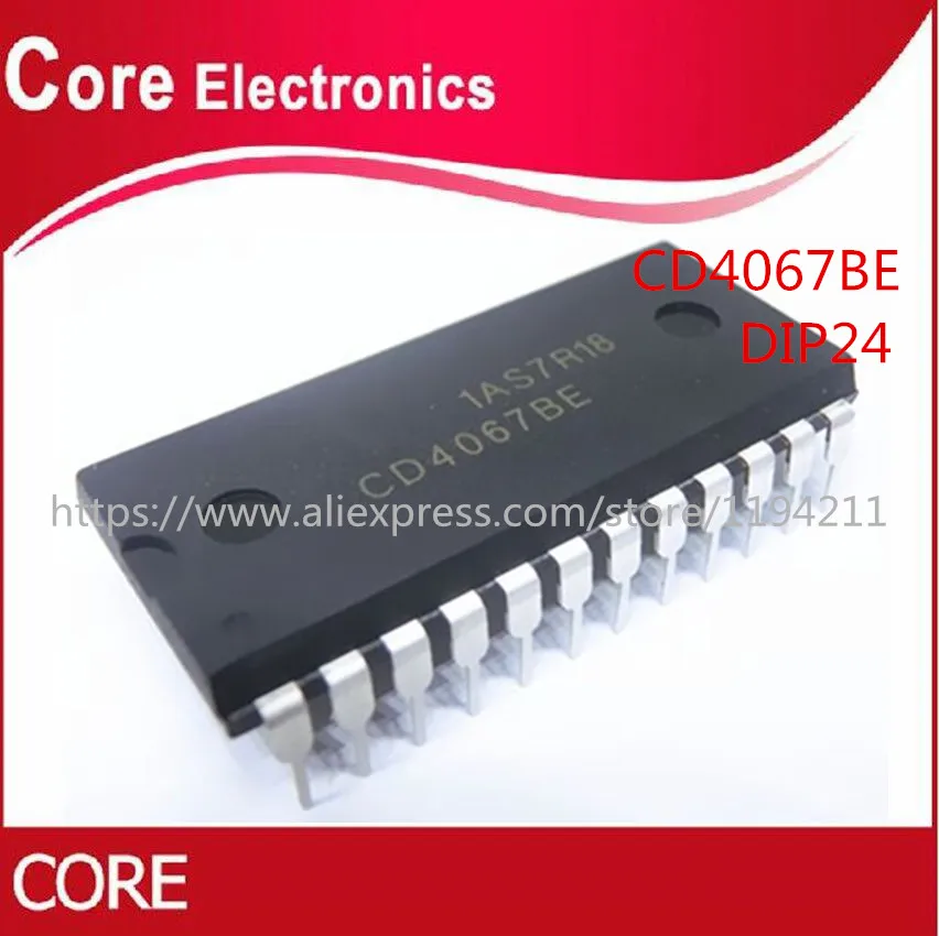 20 шт./лот CD4067 CD4067BE DIP 24 IC лучшего качества. Интегральные схемы  | Отзывы и видеообзор