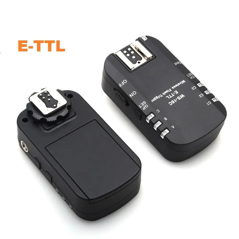 JINTU WS-16C E-TTL 1/8000s HSS 100 м 2 4 ГГц Беспроводная вспышка Speedlite триггер для камеры Canon 450D 550D