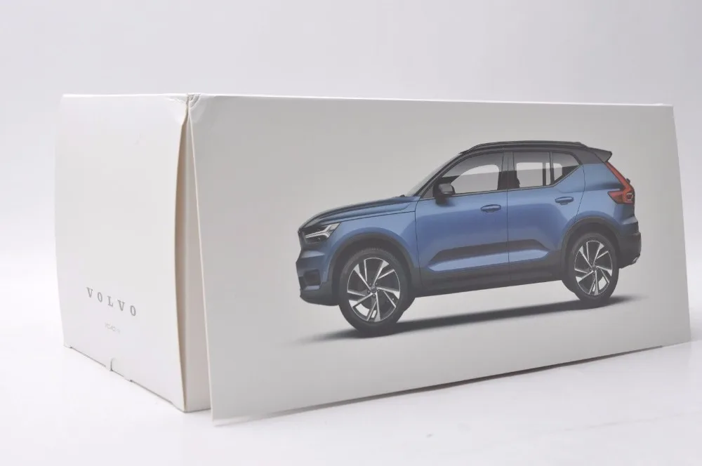 1:18 литья под давлением модель для Volvo XC40 синий внедорожник сплав игрушечный автомобиль миниатюрная коллекция подарки XC 40
