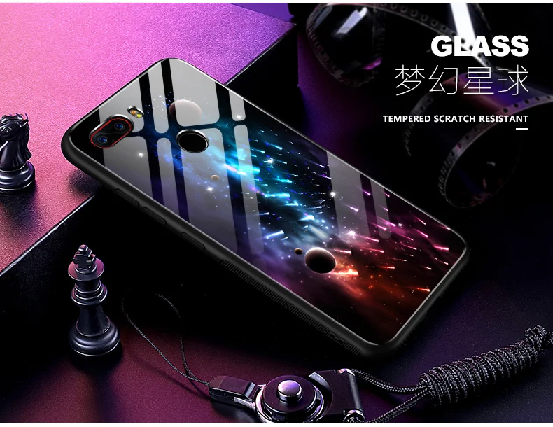 Для Nubia Z17s NX595J чехол Z17 S Чехол звездная звезда закаленное стекло Жесткий чехол для телефона для Nubia Z17s Z 17 S стеклянная оболочка Z 17 S coque