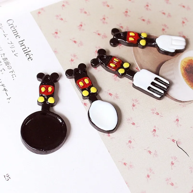 10 шт. плоский задник из смолы кабошон мини Имитация посуда Мультяшные кабошоны DIY