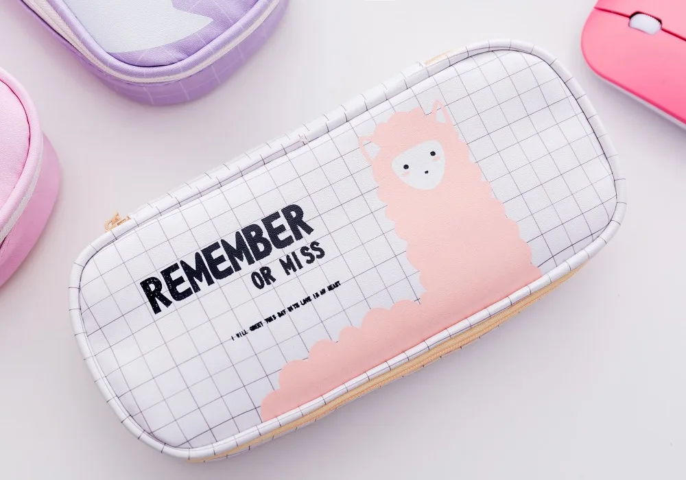 Kawaii пенал для карандашей с животными, многофункциональная коробка для канцелярских принадлежностей, вместительная сумка для карандашей, школьные принадлежности, магазин канцелярских принадлежностей