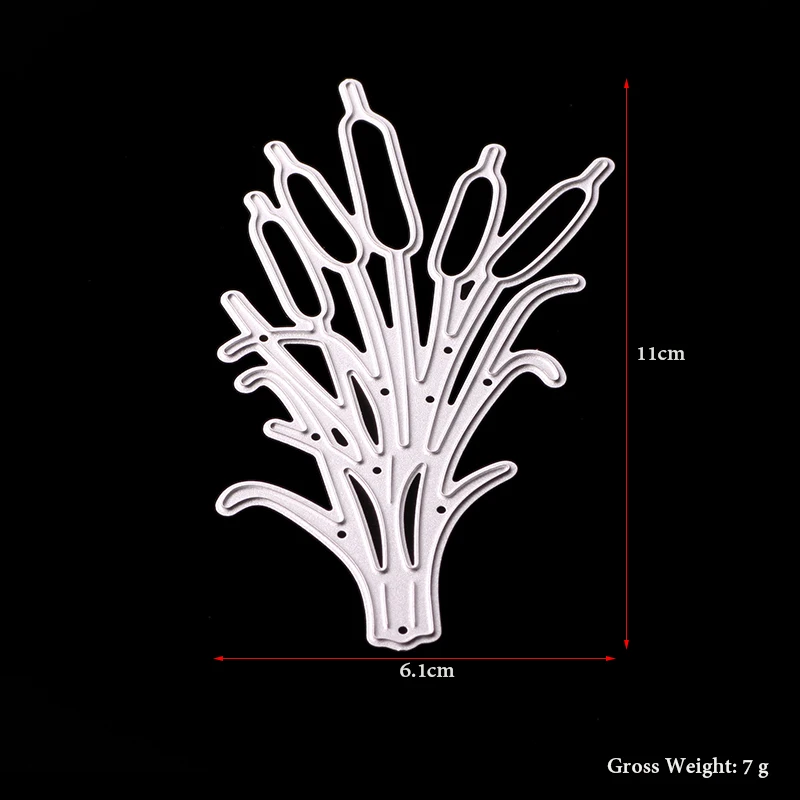 ABOOM Свежий Природный хвост трава металлические штампы трафарет для сделай сам