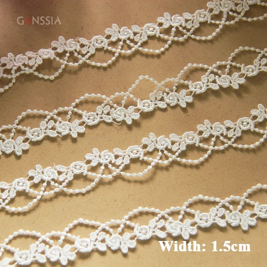 1 ярда в ширину: 5 см Элегантное ожерелье из розового кружева планки для DIY Ppolyester