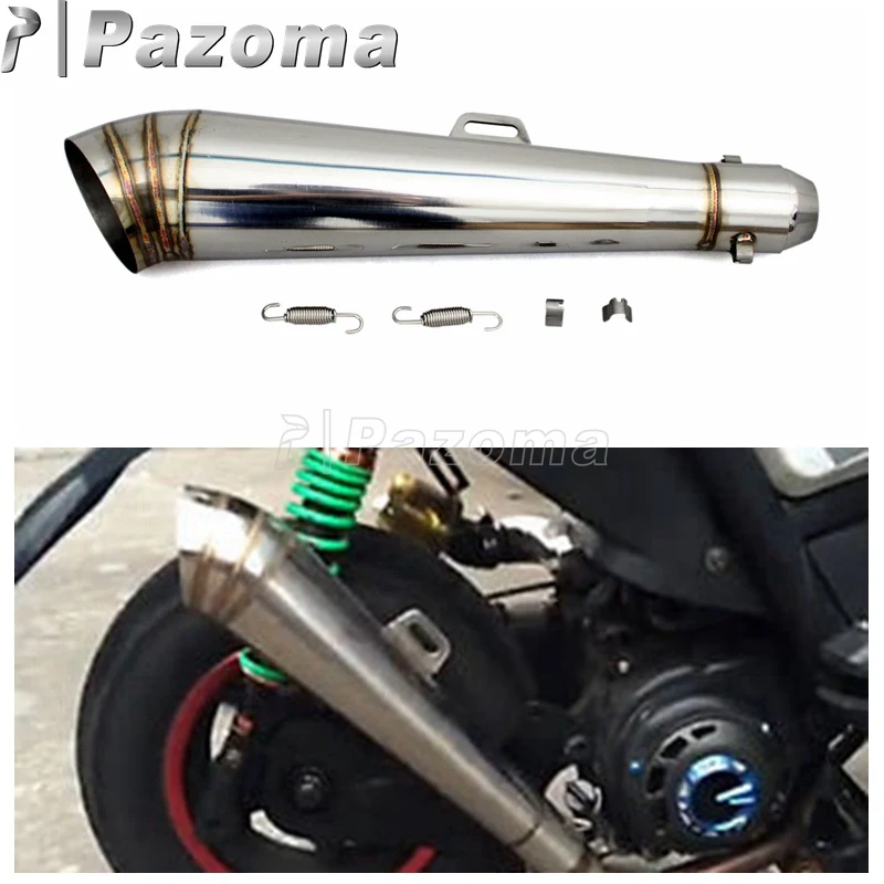 Универсальный глушитель выхлопной трубы для мотоцикла скутера Honda Yamaha 125cc-1000cc 51