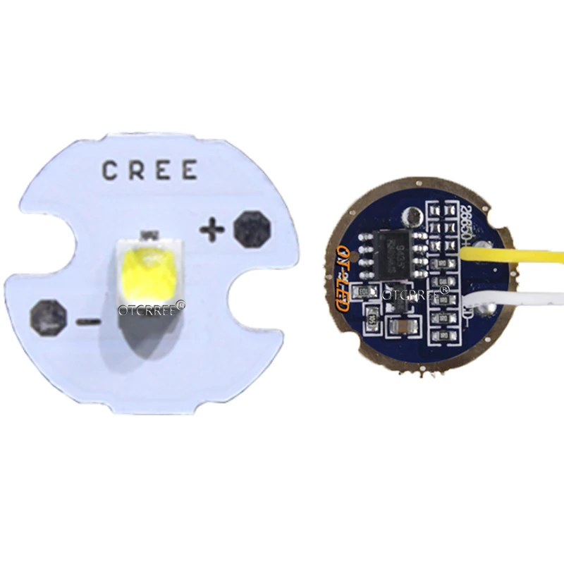 CREE 10 Вт XPL XP-L V5 V6 светодиодный светильник-излучатель белый нейтральный белый теплый белый диодный Чип 16 мм алюминиевая печатная плата+ вход 16 мм 3,7 в светодиодный драйвер