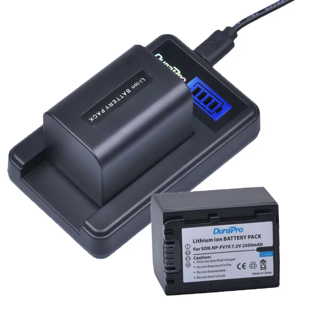 4 шт. NP FV70 2500 мАч 7 2 В литий ионная батарея и ЖК Зарядное устройство USB для Sony FV50 FV30 HDR