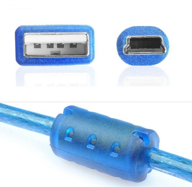 3 м/10FT 5 M/16TF 10 м/33FT Высокое качество экранированный USB 2,0 к Mini 5-контактный м/м кабель для передачи данных «Папа-папа» 5P B Мужской для мобильного телефона mp3 mp4 gps