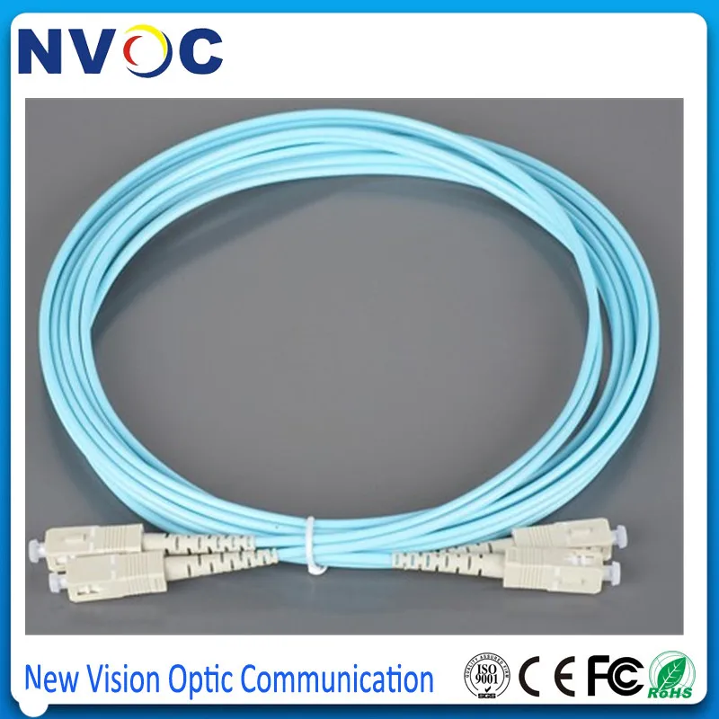5 шт./лот 10 м Φ 10G OM3 дуплекс 50/125 SC/SC SC/UPC мм DX 3 0 ПВХ волоконно оптический джампер