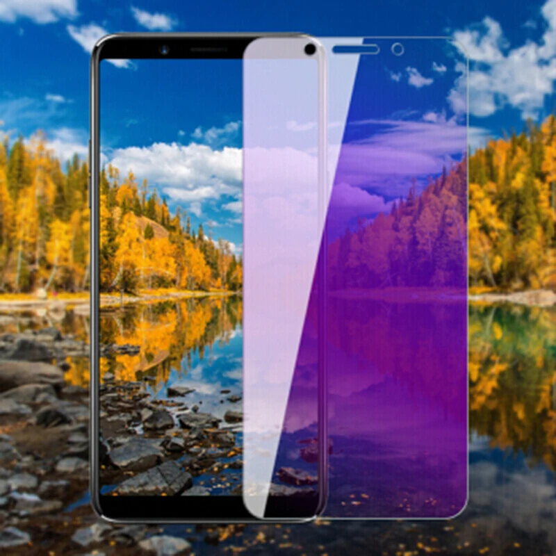 EXUNTON анти-синим закаленным Стекло высококачественный защитный чехол для OPPO A83 A79
