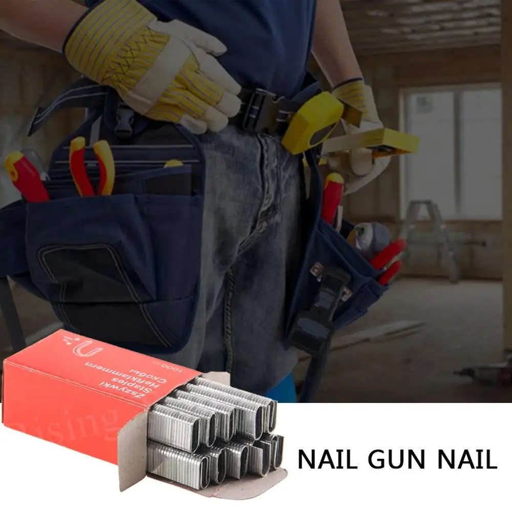 Three-purpose Nail Gun U-shaped Curvature Fixed Wire Binding Book Silver Color Durable | Обустройство дома