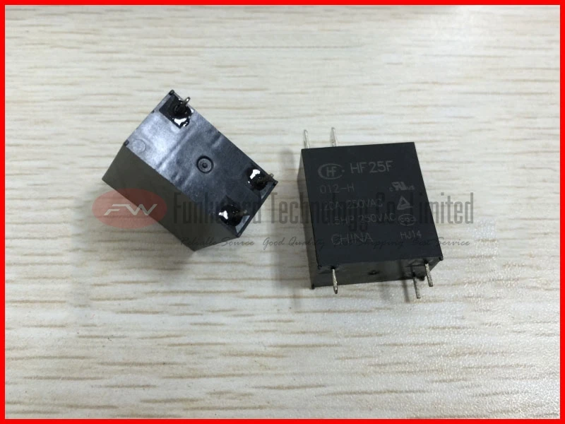 JQC-25F/012-HS4 (555) HF25F/012-H реле питания 20A 250VAC 4 контакта | Обустройство дома