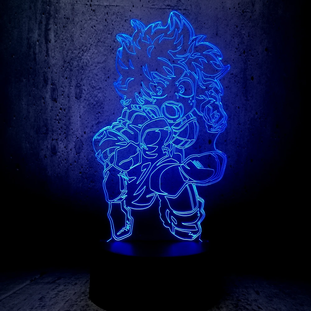 Светодиодный светильник My hero в стиле колледжа deku 3D ночник для домашнего декора