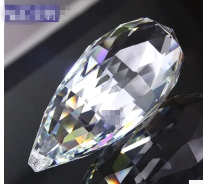 019 Crystal chandelier parts crystal pendants for chandeliers K9 High grade &ampWedding lamp accessories 76mm | Лампы и освещение