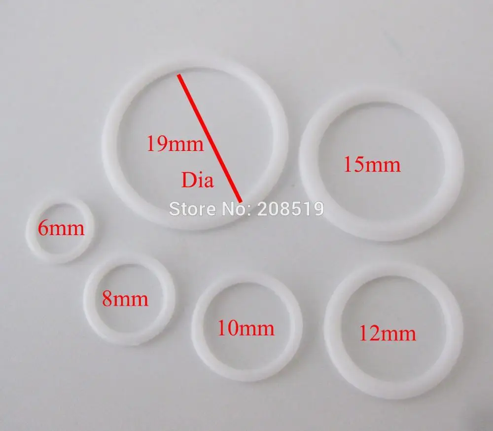 white O shape NBNNGW многоразмерные пряжки для бюстгальтера 100 шт прозрачные/черные/белые регулируемые пряжки для ремня Пластиковые ползунки/кольца/крюк нижнее белье поставки - Цвет: white O shape