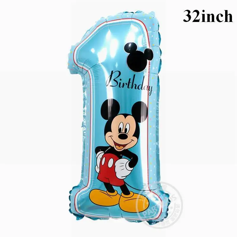 mickey 1 Jumbo One/Детские воздушные шары из фольги для мальчиков и девочек, детские вечерние украшения для вечеринки - Цвет: mickey 1