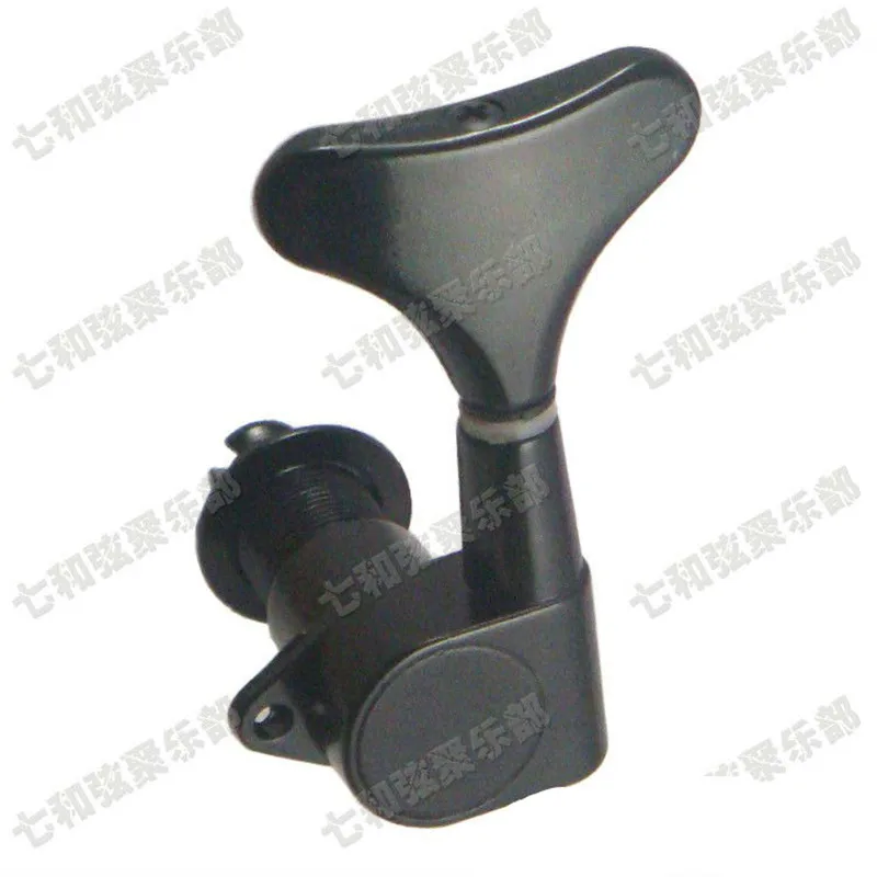 Черные электрические колышки для настройки бас гитары 3R3L тюнеры машинная