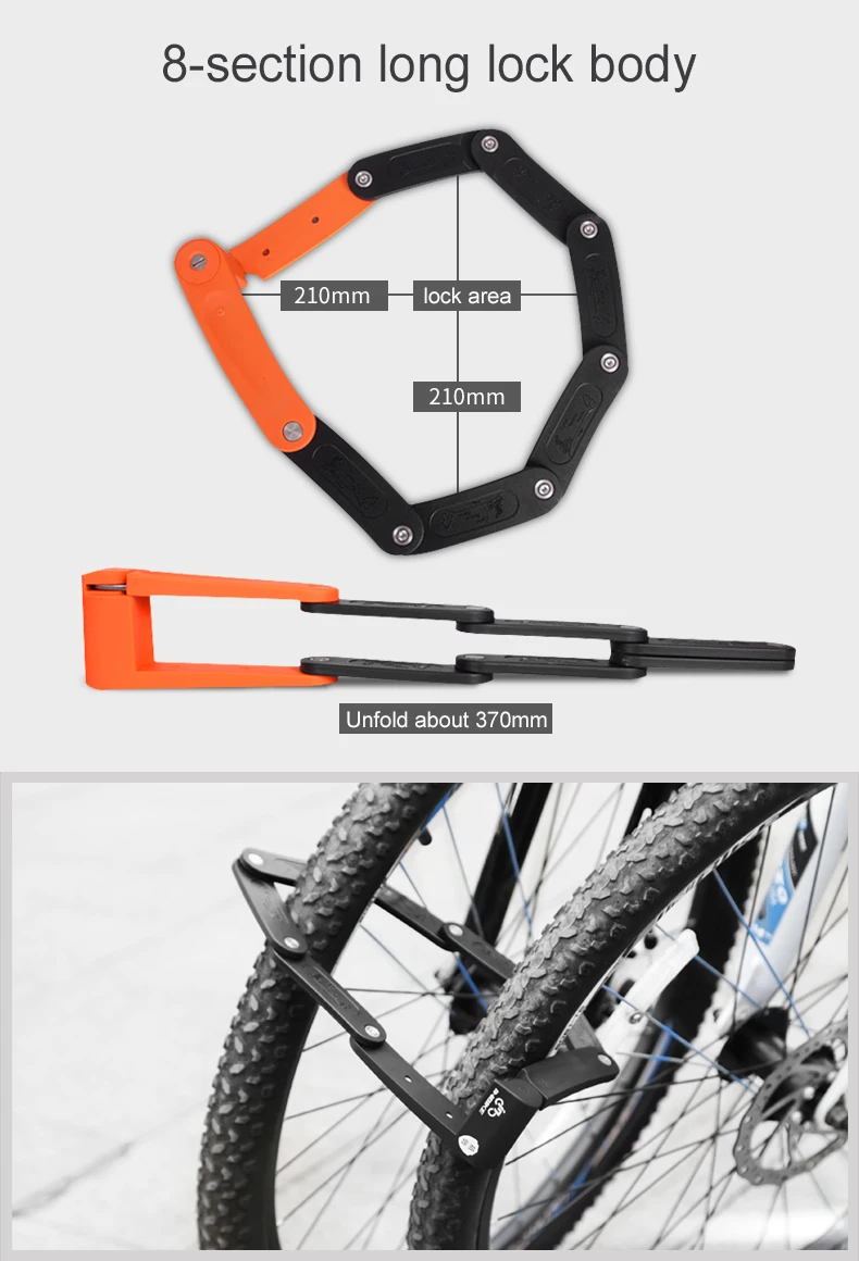 INBIKE анти-сдвиг 12 тонн гидравлический резак Велоспорт MTB велосипед замок Противоугонный мотоцикл замок Электрический велосипед часть цепи Замок