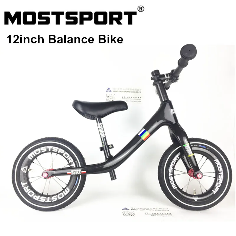 MOSTSPORT 12 дюймов полностью углеродный полный баланс велосипеда детский велосипед