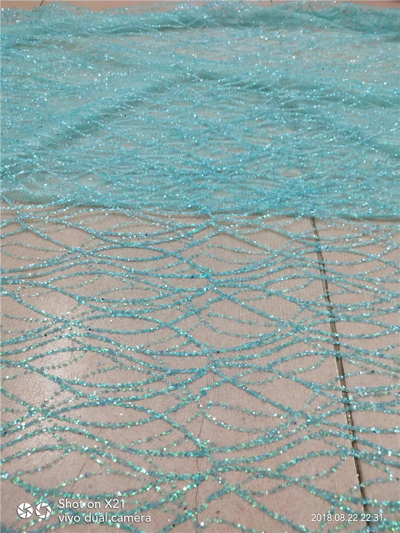 Тюлевое кружево с приклеенными блестками модная блестящая кружевная ткань в