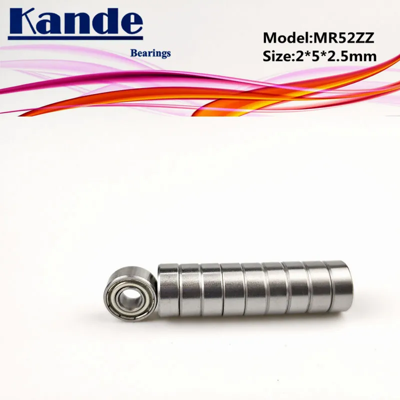 Миниатюрный шарикоподшипник Kande MR52ZZ 2x5x2 5 MR52 10 шт.|Валы| |
