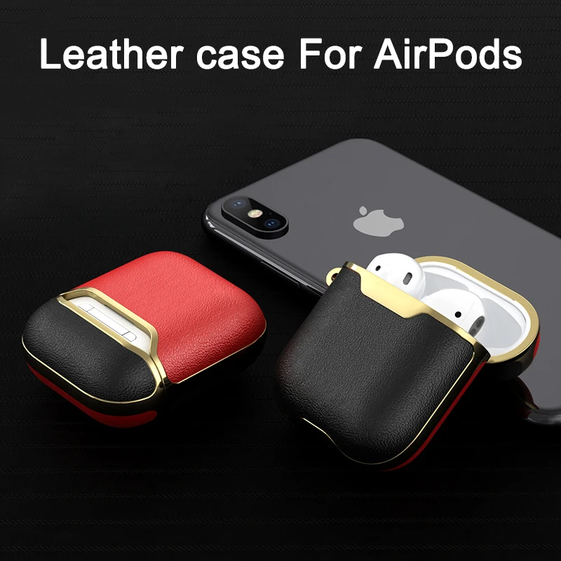 Чехол для наушников Кожаный чехол для Airpods для Apple Air Pods Чехлы Bluetooth наушники защита для кожи Аксессуары для наушников
