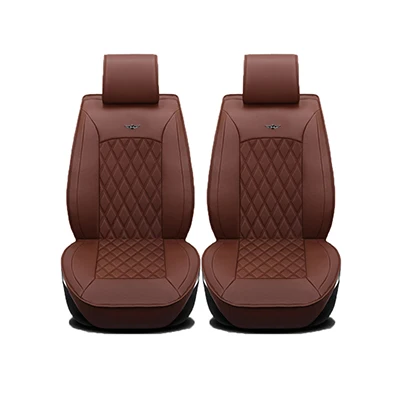 Универсальный кожаный автомобильные чехлы на сиденья для Toyota Corolla Camry RAV4 Auris Prius yalis Avensis внедорожник авто аксессуары автомобиль палочки - Название цвета: coffee no pillow