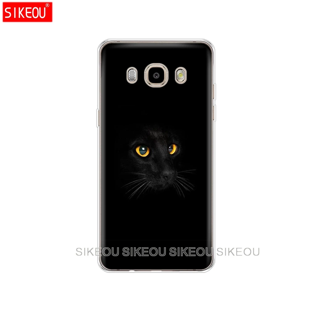Силиконовый чехол для телефона samsung Galaxy J1 J2 J3 J5 J7 MINI prime Black Cat Eye On - Цвет: 73917