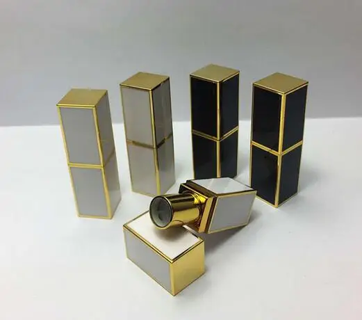 

100pcs Red tube stock DIY self-made laser engraved high-grade wax tube / black white lipstick tube empty tube