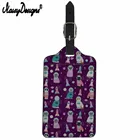 Портативная этикетка noisyдизайны, аксессуары для путешествий, оригинальные этикетки для багажа с принтом кошек, этикетки для багажа Mala, ID