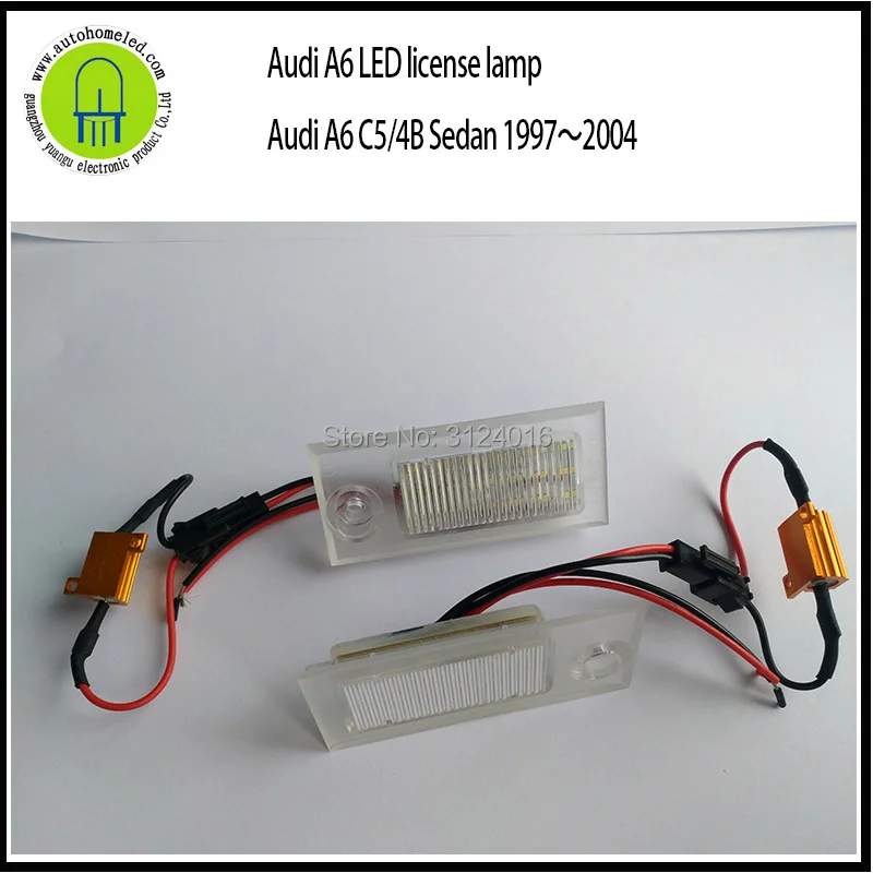 2 шт. x dahosun 3014SMD светильник номерного знака для Audi A6 C5 4B седан 1997 ~ 2004|lamp for|lamp lamplamp light