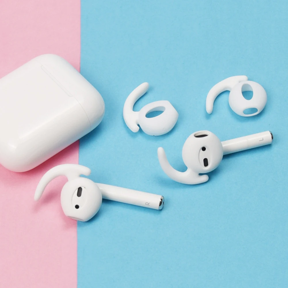 Для Apple Iphone X 8 7 Airpods 6 Plus 5 SE Earpods наушники чехол Чехол для наушников ушной крючок с крыльями колпачок Заушник