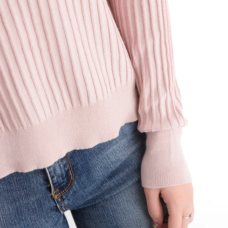 Autumn winter women sweaters and pullovers korean style long sleeve casual crop sweater slim solid knitted jumpers sweter mujer | Женская