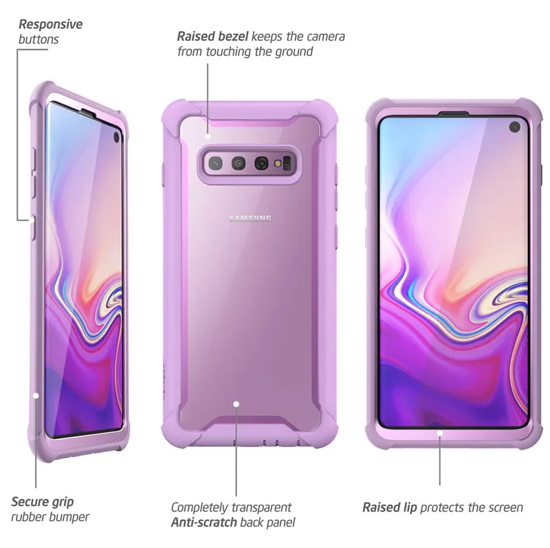 Чехол Ares для samsung S10, 6,1 дюйма, прочный Чехол на весь корпус со встроенной защитной пленкой [не совместим с датчиком отпечатков пальцев]