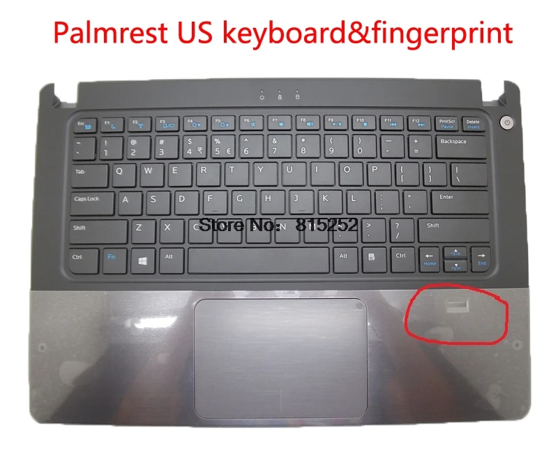 US finger 056M9X Ноутбук Palmrest для DELL для Vostro 5460 5470 5480 056M9X 0Y3X62 Y3X62 053JW1 53JW1 0VDCHK 06PDJY 6PDJY с клавиатурой - Цвет: US finger 056M9X