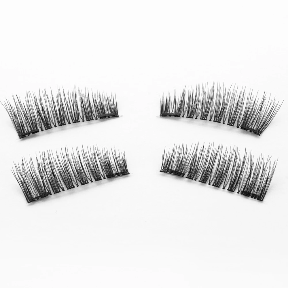 Накладные 3D ресницы ручной работы без клея толстые для наращивания многоразовые