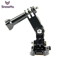 snowhu accessories three way pivot arm extension quick buckle mount base screw for gopro hero 10 9 8 7 6 5 sjcam yi 4k gp15