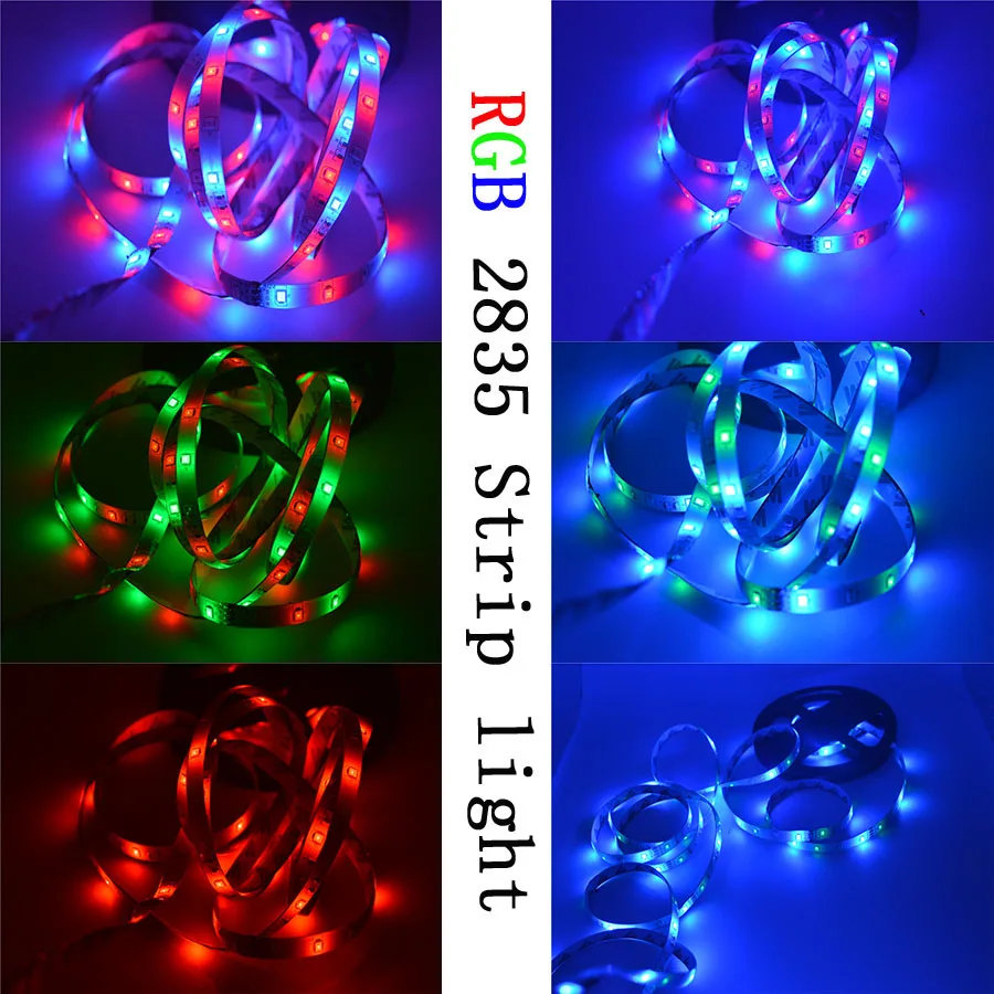 BO светодиодный ENGYE 5 метров 10 метров не водонепроницаемый RGB светодиодный светильник 2835 DC12V 60 светодиодный s/M гибкий светильник