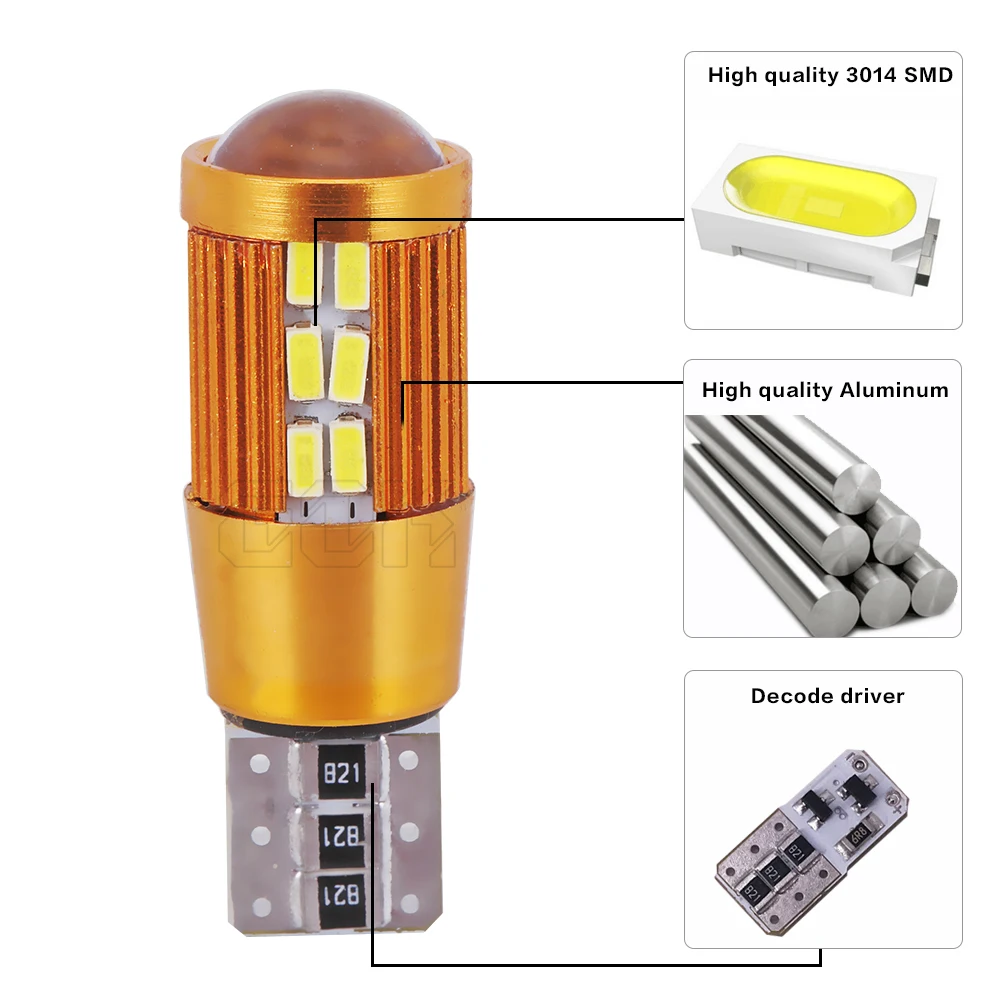 Светодиодные ламсветильник Canbus W5W T10 30smd 3014 2 шт. | Автомобили и мотоциклы