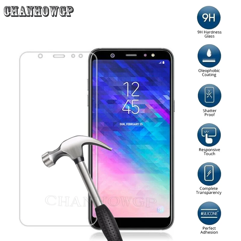 HD экран протектор для samsung Galaxy J6 SM-J600F SM J600F J600GZ закаленное стекло для Galaxy J6 J600 защитный 5,6''