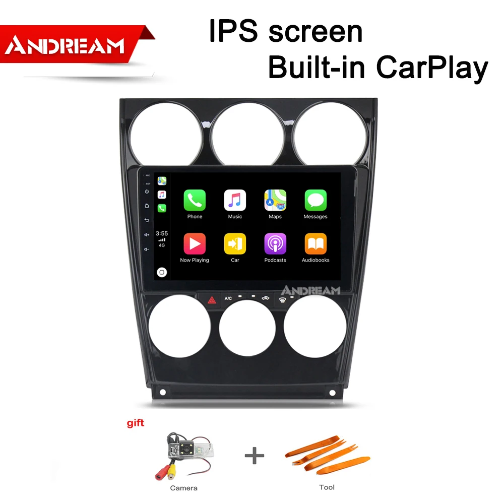 Andream 9 &quotAndroid 8 1 с carplay Octa ядерный автомобильный dvd плеер для Mazda 6 2002 2008 2 + 32G gps