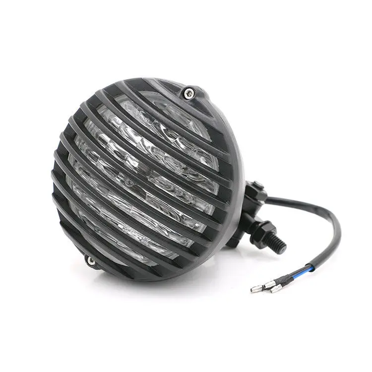 Черная гриль Ретро лампа для фар Dyna Touring Sports Chopper Bobber Shadow |