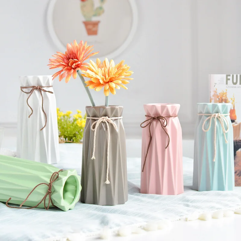 Geometric Creative Craft Chinese Ceramic Vase Modern Decorative Flower Vases Home Decoration Accessories For Wedding | Дом и сад