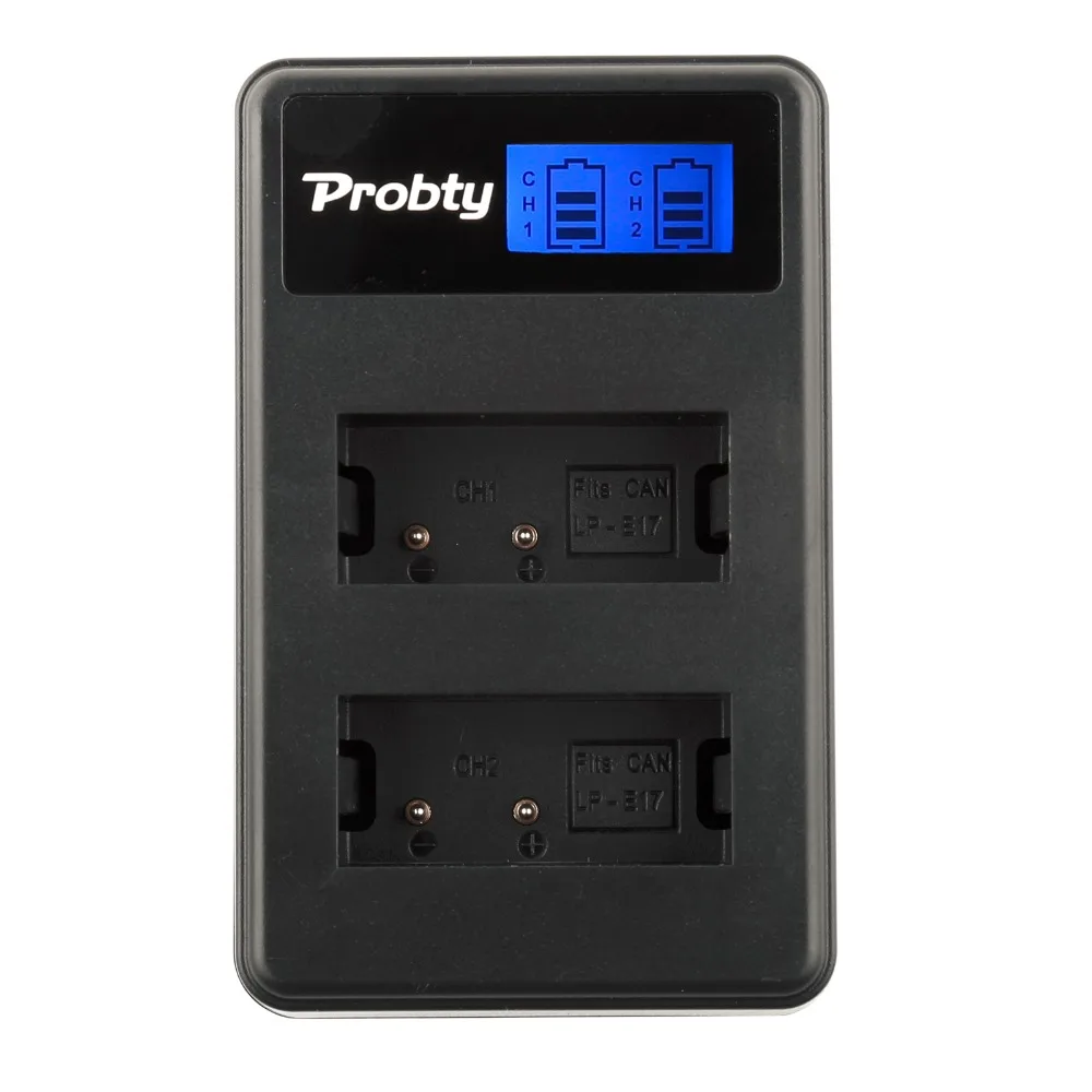 Probty LP-E17 LPE17 LP E17 ЖК-дисплей Батарея Зарядное устройство для Canon 1100D Rebel T3 поцелуй X50