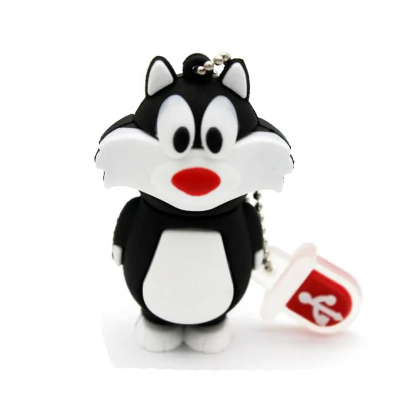 Флешка animal 4G dafy 8G Duck 16G Bugs Bunny 32G Crow Lion cat флеш-диск USB 2,0 U Disk Creativo pendrive Memory Stick подарок - Цвет: D