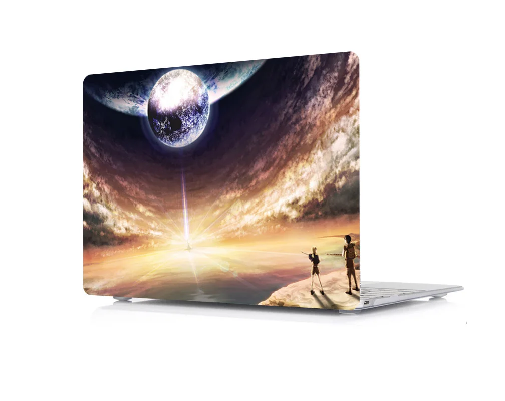 Новый жесткий чехол с принтом + чехол-клавиатура для Apple Macbook Pro 13 &quot15&quot Retina 12 15 Air 11